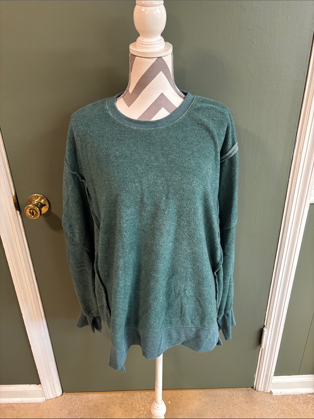 Cozy Forest Green Crewneck Sweatshirt